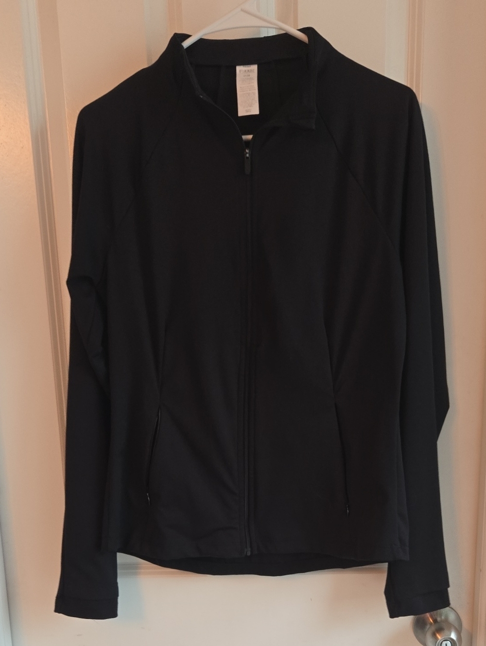 RBX Black Zip-Up Utility Jacket with Stand Collar